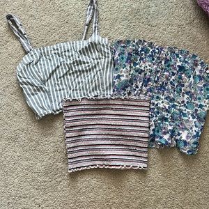 Bundle! Two hollister tank tops and one other tube top!